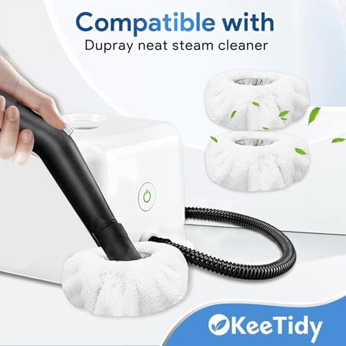 KeeTidy Small Microfiber Bonnet Steam Mop Pads 8 Pack