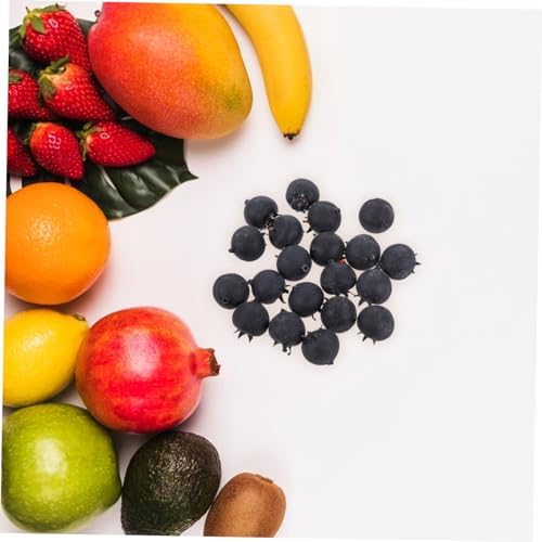 GLEAVI 20Pcs Lifelike Blueberries Artificial Fruit Decoration