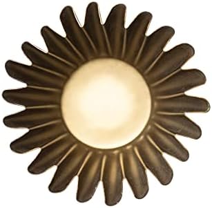 Creative Co Op Pleated Metal Vase Antique Brass