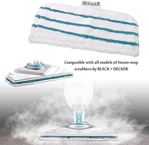 5 Pack Washable Microfiber Steam Mop Pads for BlackDecker Models