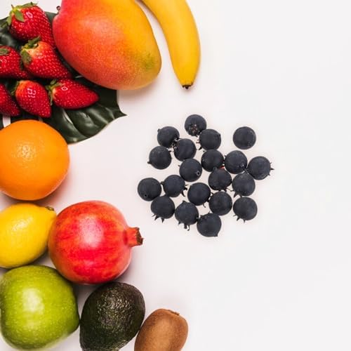 POPETPOP Artificial Blueberry 20pcs Fake Fruit Decor