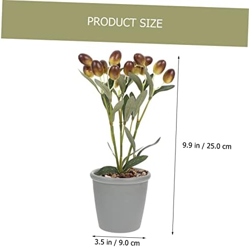 ARTIBETTER Artificial Faux Fruit Bonsai Potted Plant Decor