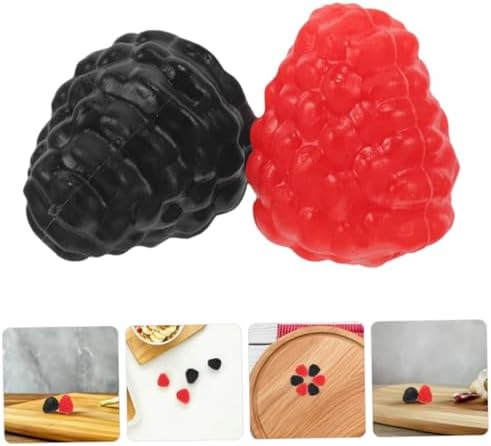 12pcs Lifelike Raspberry Models for Home Decor and Events