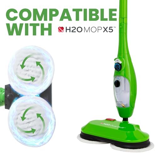 H2O MOP X5 Dual Buff Steam Mop Head
