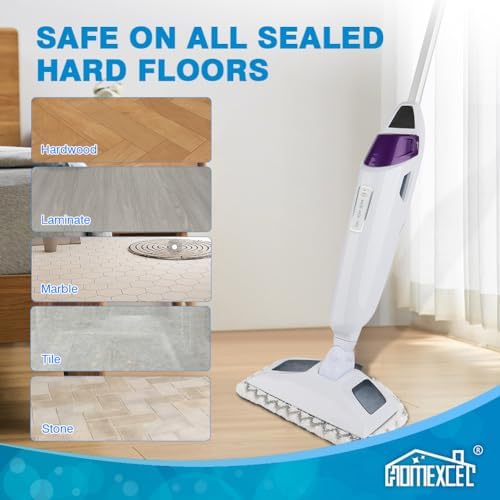 HOMEXCEL Steam Mop Replacement Pads 8 Pack