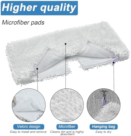 3 Pack Steam Mop Pads for Shark Steam Mop