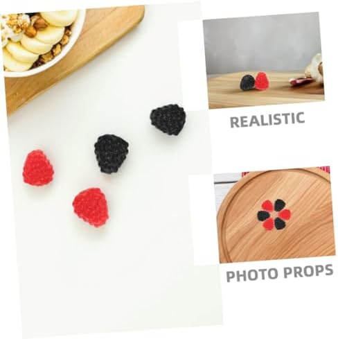 12pcs Lifelike Raspberry Models for Home Decor and Events