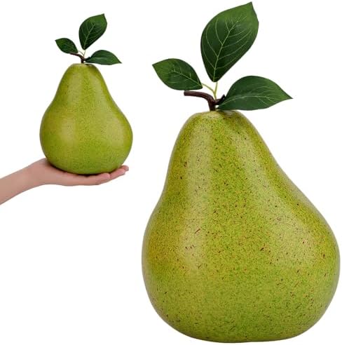 Gresorth 7 Inch Artificial Green Pear Decoration