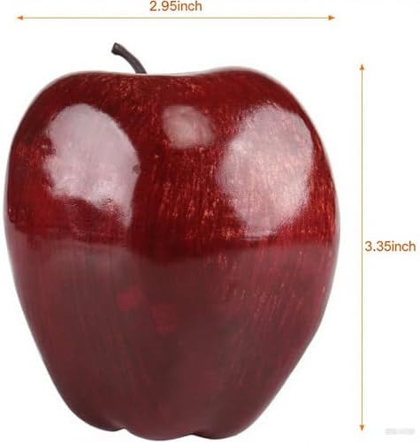 Kesoto 6pcs Artificial Red Apples Decor