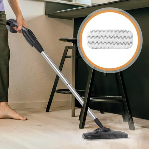 LetSteam Steam Mop Pads - 3 Pack Reusable Microfiber
