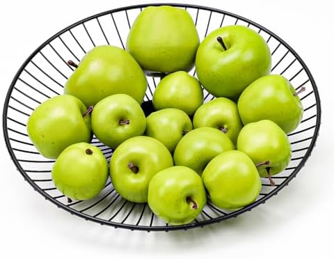 15Pcs Foam Artificial Green Apple Decorations