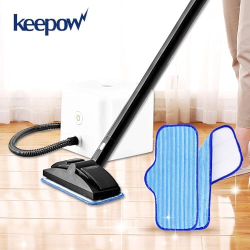 KEEPOW 10 Pack Microfiber Mop Pads for Steam Cleaners