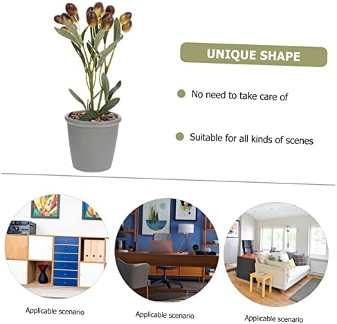 PRETYZOOM Artificial Fruit Bonsai Decor for Home Office