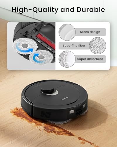 12Pcs Microfiber Mop Cloth for Roborock Q Series and Saros 10R