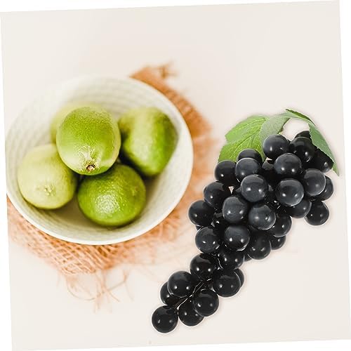 PRETYZOOM 3Pcs Simulated Grape String Artificial Fruit for Home and Photography