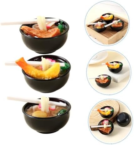 KICHOUSE 3pcs Pasta Display Artificial Shrimp Props
