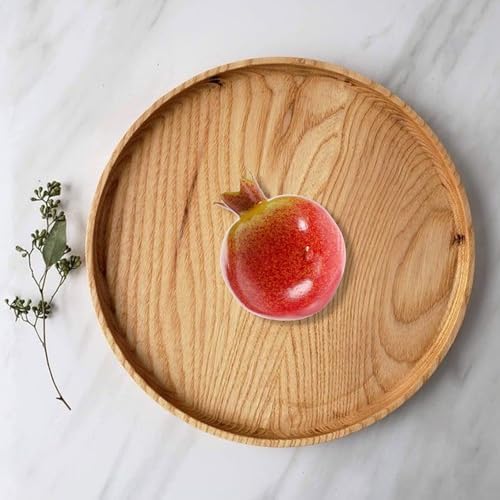 Realistic Simulated Pomegranate Fruit Ornament 299In Plastic Decor