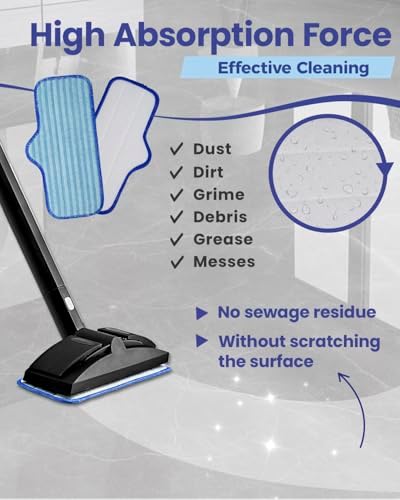 Microfiber Pads for Dupray Steam Cleaner 3 Pack Reusable and Washable