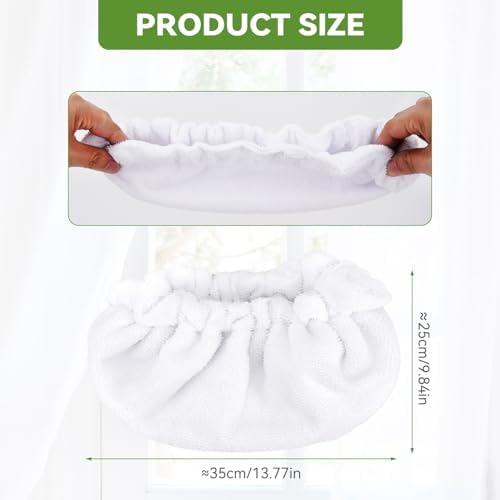 Large Microfiber Bonnet Steam Mop Pads for Dupray Steam Cleaners 6 Pack