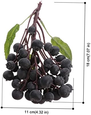 Lifelike Blueberries Artificial Fruit Decor for Home Garden