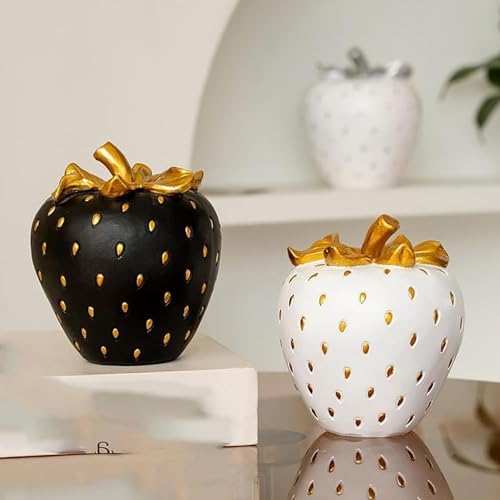 Realistic Artificial Strawberry Decor Resin Sculpture