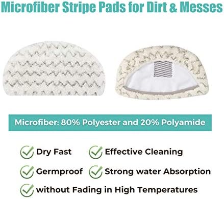 6 Pack Steam Mop Pads Replacement for Bissell Powerfresh Series