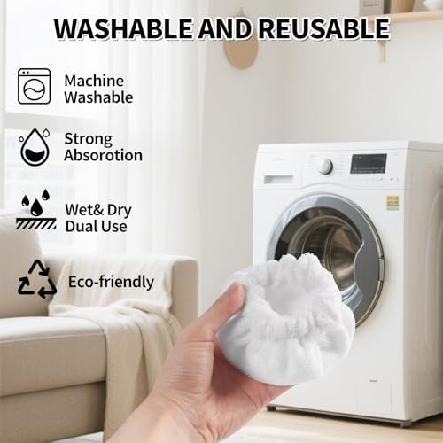Yicotira Microfiber Steam Mop Pads 4 Pack