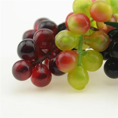 Artificial Black Fruit Grapes for Home Decoration 3Pcs 6cm