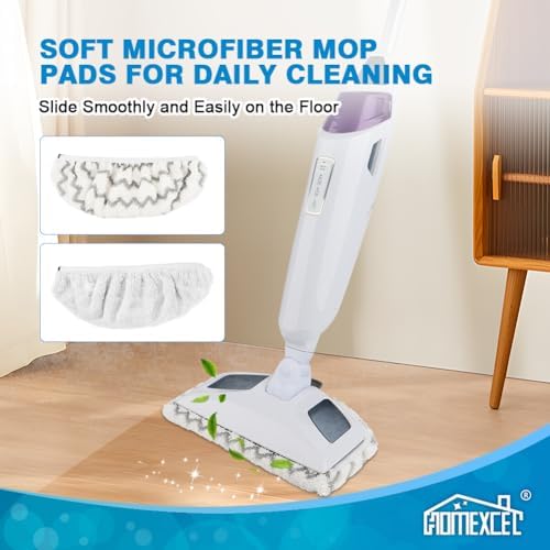 HOMEXCEL Steam Mop Replacement Pads 8 Pack