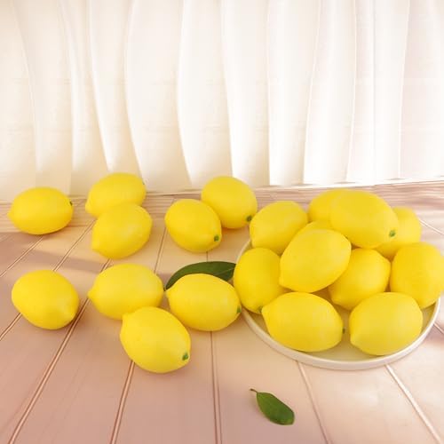 20PCS Realistic Artificial Lemon Decor