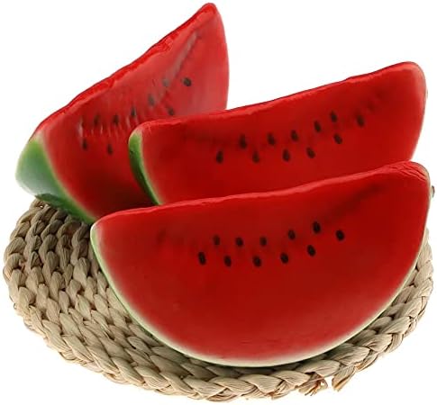 Gresorth 2pcs Artificial Watermelon Slice Decor