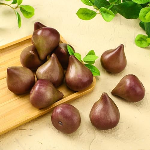 12 Pcs Artificial Figs Realistic Lifelike Home Decor