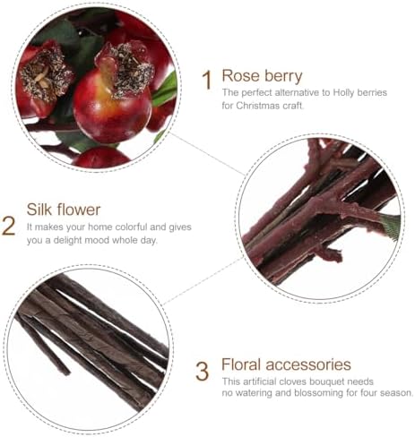 Cabilock 5 Piece Artificial Pomegranate Decor