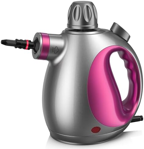 Zandroma Handheld Steam Cleaner with 14 Accessories and Safety Lock