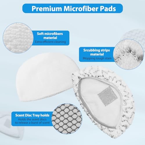 Extolife 6 Pack Steam Mop Replacement Pads for Bissell Powerfresh
