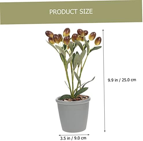 PRETYZOOM Artificial Fruit Bonsai Decor for Home Office