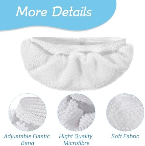 10 Pcs Reusable Steam Mop Pads Universal Fit for Steam Cleaners