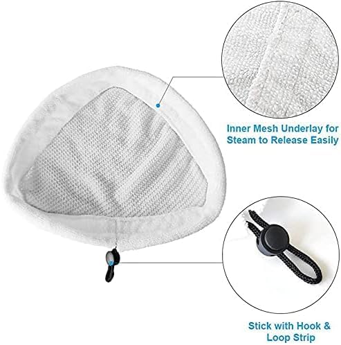 Unikstone 6Pcs Steam Mop Pads Reusable Washable