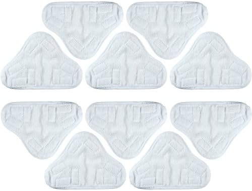 BlueStars 10-Pack H2OX5 Microfiber Steam Mop Pads Replacement