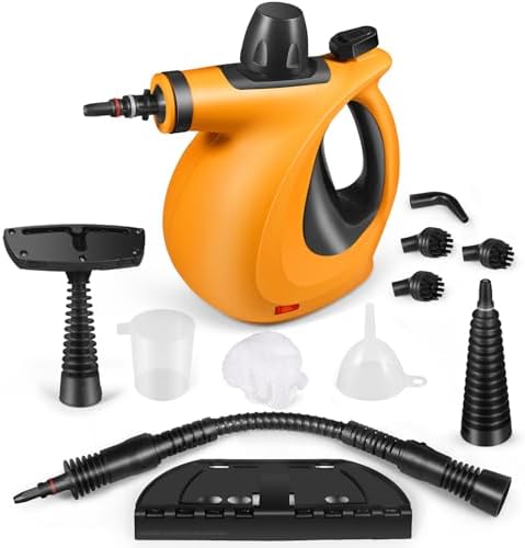 NelMist Handheld Steam Cleaner with 11 Attachments