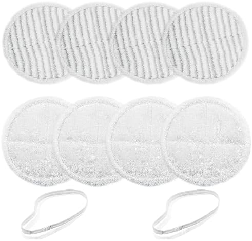 8 Pack Spin Wave Mop Replacement Pads for Bissell Steam Mop
