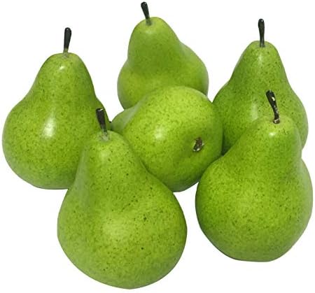 6pcs Fake Pears Artificial Fruit for Home Office Decorations