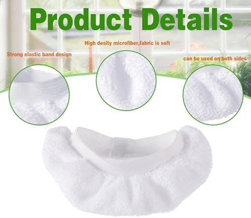 Steam Mop Pads for Handheld Steam Cleaner - 10 Pack Universal Reusable Washable