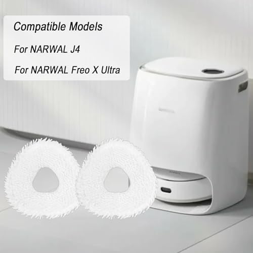 6 Pcs Replacement Mop Pads for Narwal Freo X Ultra Robot Vacuum