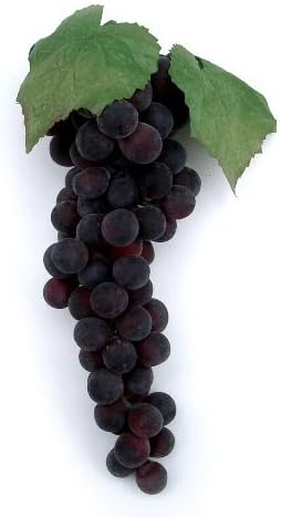 Artificial Concord Grape Cluster 11 Inch