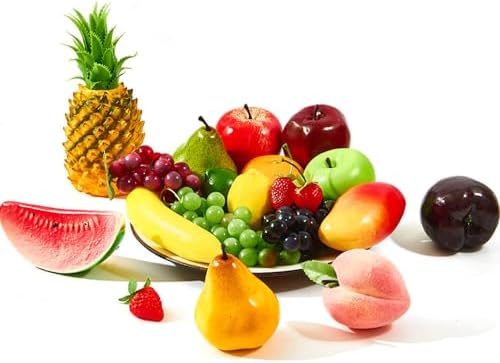 Vensovo 20PCS Artificial Fruit Decorations for Home Kitchen