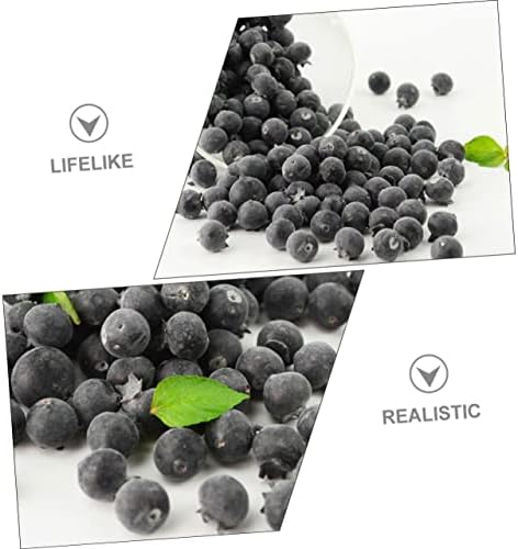 PRETYZOOM 30pcs Lifelike Artificial Blueberries for Home Decor