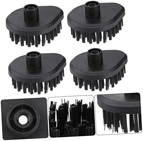 VICASKY 4pc Steam Cleaner Brush Set for Bathroom Tile