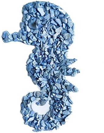 HappyFiller 23 Oz Crushed Shells Vase Filler Blue