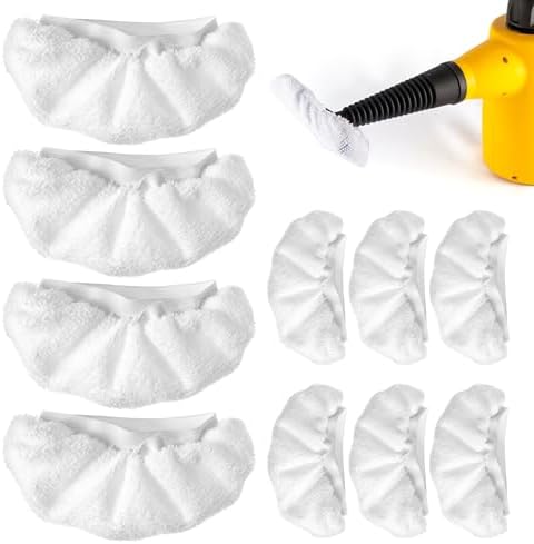 10 Pcs Reusable Steam Mop Pads Universal Fit for Steam Cleaners